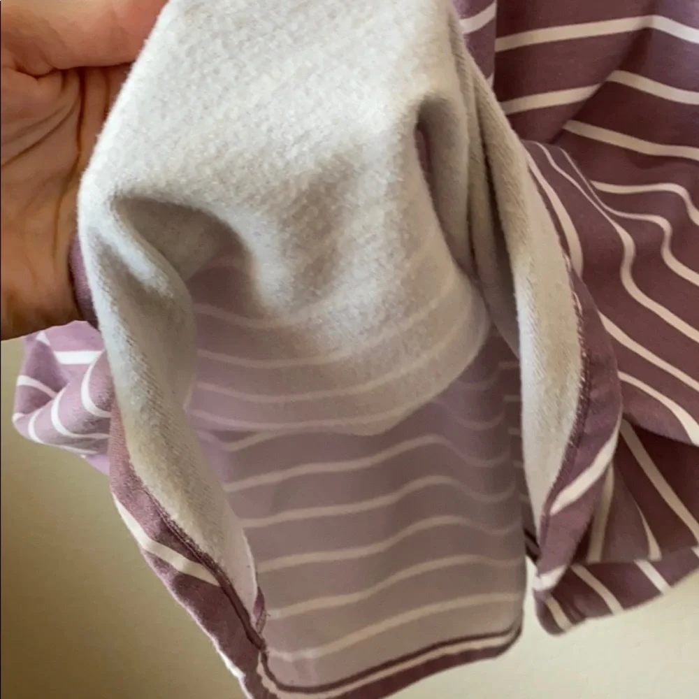 32 Degrees Tee Shirt Dress Striped Purple and White size Medium - Picture 9 of 9